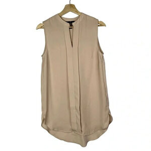 H&M Cream Gold Hook Sleeveless Blouse 6